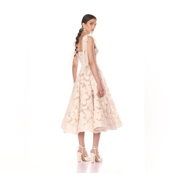 NEW BRONX AND BANCO SABRINA WHITE MIDI DRESS - Picture 5 of 14
